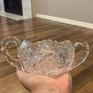 Elegant Cut Crystal Bowl